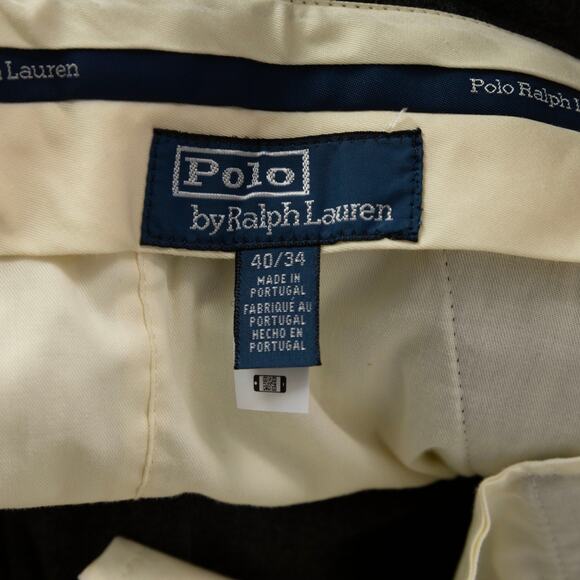 Polo Ralph Lauren Men Wool Flannel Trousers Gray Size 40X34 - Picture 7 of 8